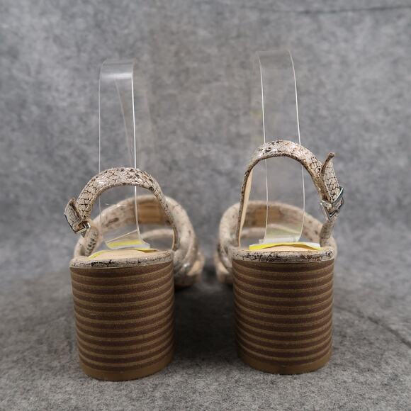 Kenneth Cole Reaction Shoes Womens 6 Fashion Dress Sandals Heels Strappy Taupe - Picture 4 of 10